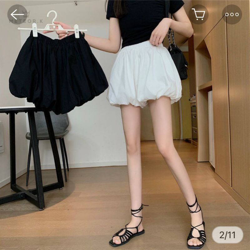 quần short bí lưng co dãn  hot trends siêu xinh(B.C)