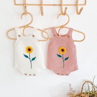 Yếm Hai Dây Hình Hoa Hướng Dương Xinh Xắn Cho Bé Gái