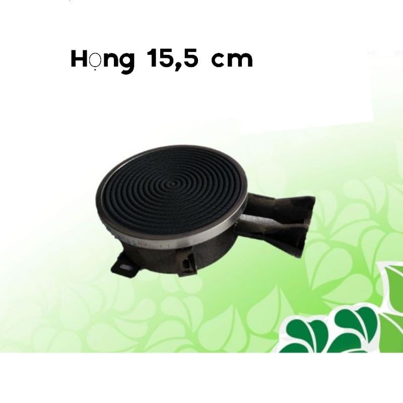 Họng + Mâm Gốm Bếp Ga Hồng Ngoại 15.5cm