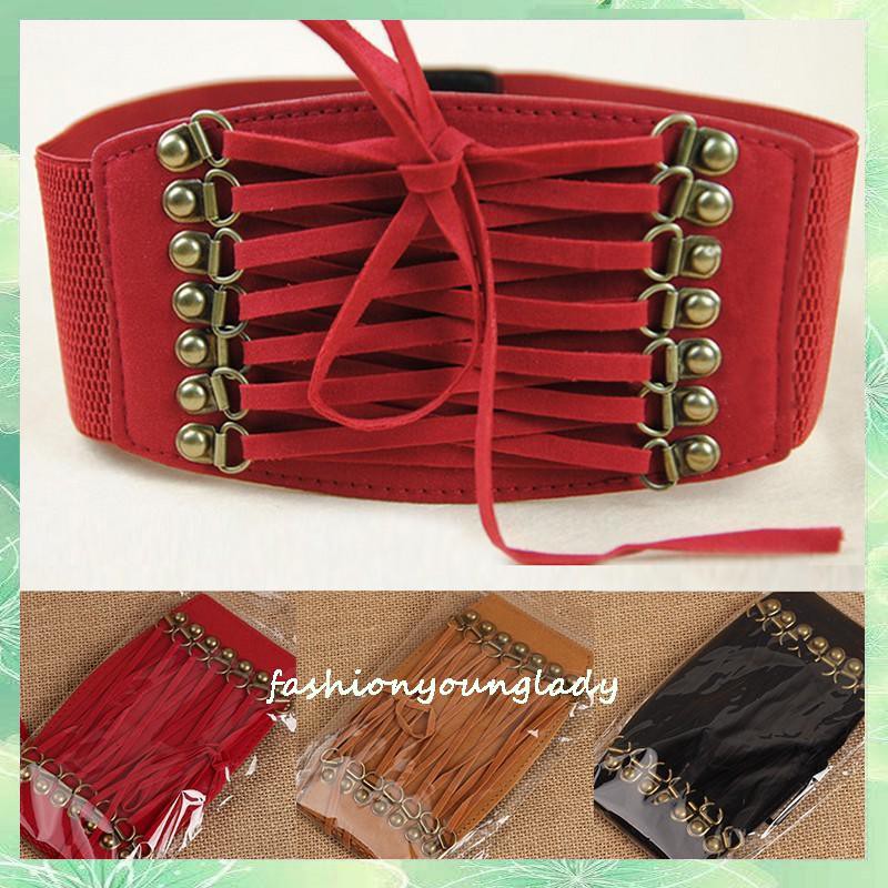 Thắt Lưng Thời Trang Co Giãn Phong Cách Retro