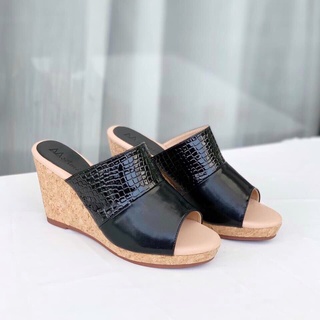 Dép đế xuồng nữ guốc xuồng cao đều