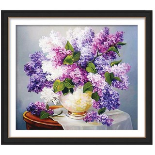 Tranh đính đá bình hoa tuyệt đep 1 h627