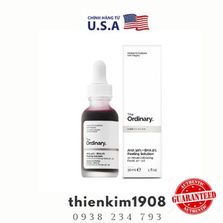 Tẩy da chết aha 30% + bha 2% peeling solution the ordinary