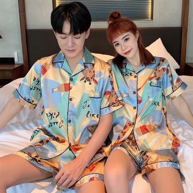 PIJAMA LỤA CHO NAM VÀ NỮ CÓ BÁN LẺ giao ngẫu nhiên