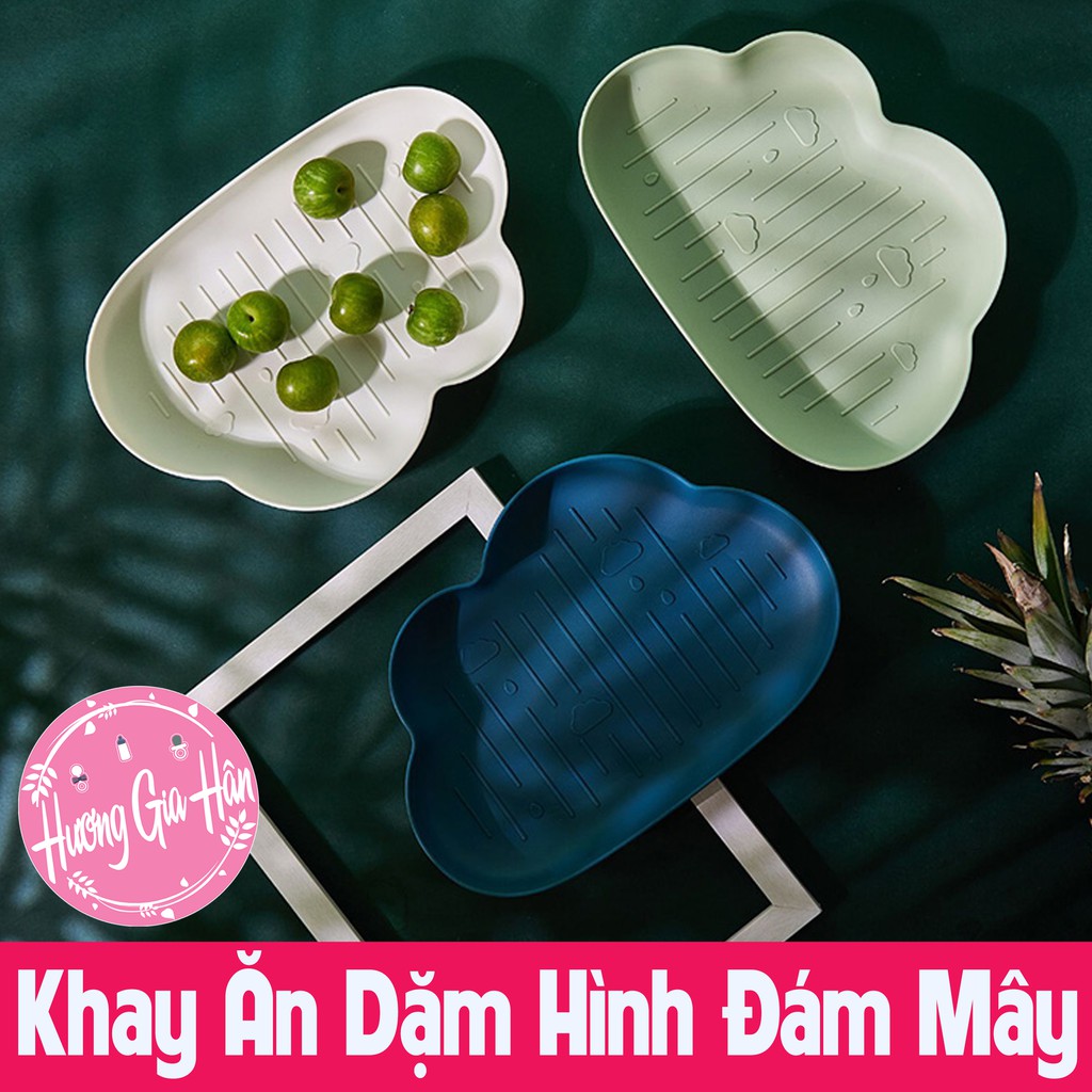 Khay Ăn Dặm Hình Đám Mây Tiện Dụng Ngộ Ngĩnh Cho Bé Yêu