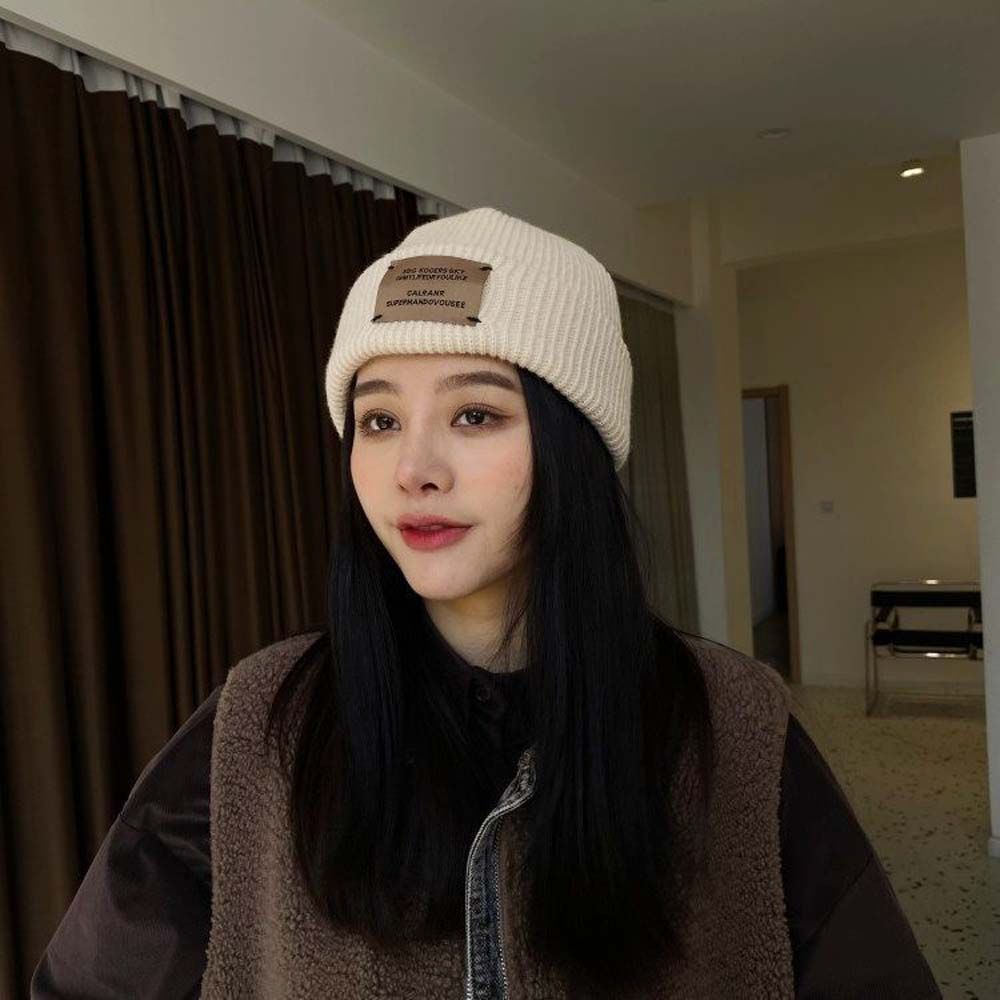 Mũ len trùm đầu màu sắc đơn giản phong cách hip hop Hàn Quốc dành cho nam