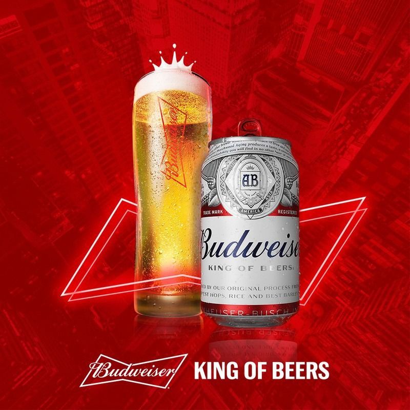 Thùng 24 Lon Bia Budweiser Chính Hãng (330ml/lon)