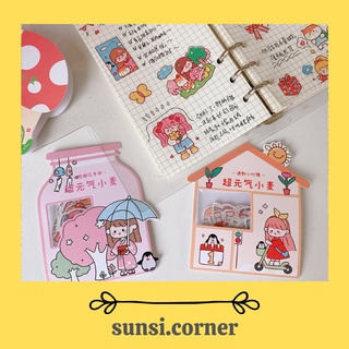 Set 40 hình dán, stickers trang trí dễ thương