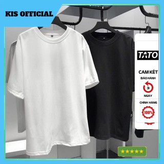 Combo 2 áo thun trơn unisex đen trắng vải dày mịn áo phông basic cổ tròn store