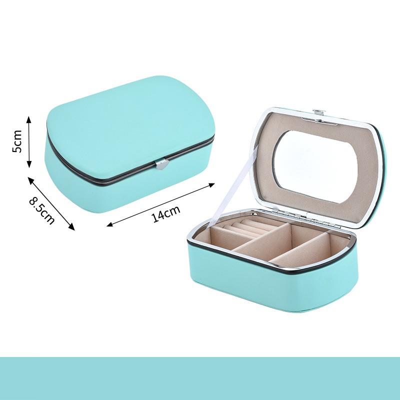 [NowShip - Giao Liền] Hộp Bảo Quản Trang Sức, Son... (Có Gương Soi)** - Đựng Bông Tai, Dây Chuyền, Vòng Lắc Tay, Chân