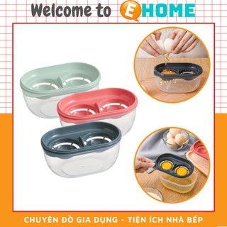 Dụng cụ tách lòng đỏ trứng gà - máy tách lòng đỏ trứng có 2 ngăn chứa tiện lợi ehome eh-105