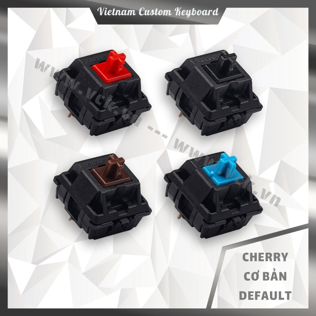 8 Loại Cherry Switch Cơ Bản | Cherry RGB | Cherry Black Retooled | vck.vn