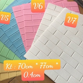 Xốp dán tường giả gạch, tấm xốp dán tường giả gạch
