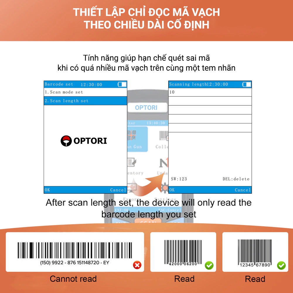 Máy quét mã vạch PDA – Máy kiểm kho PDA – Máy PDA M100