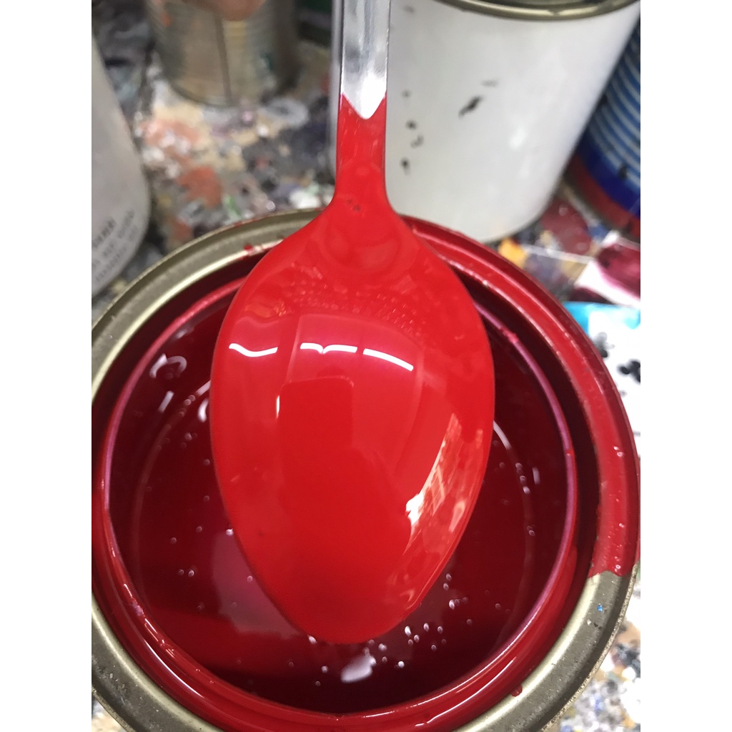 Sơn Màu Đỏ Tươi Wave 110 (Sơn Oto, Xe Máy) Đóng Lon 1Kg