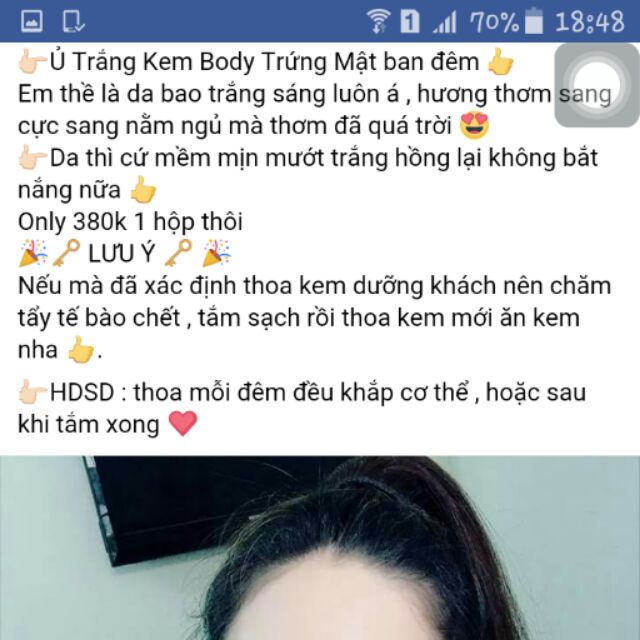 Kem body Fat( trứng gà và mật ong)