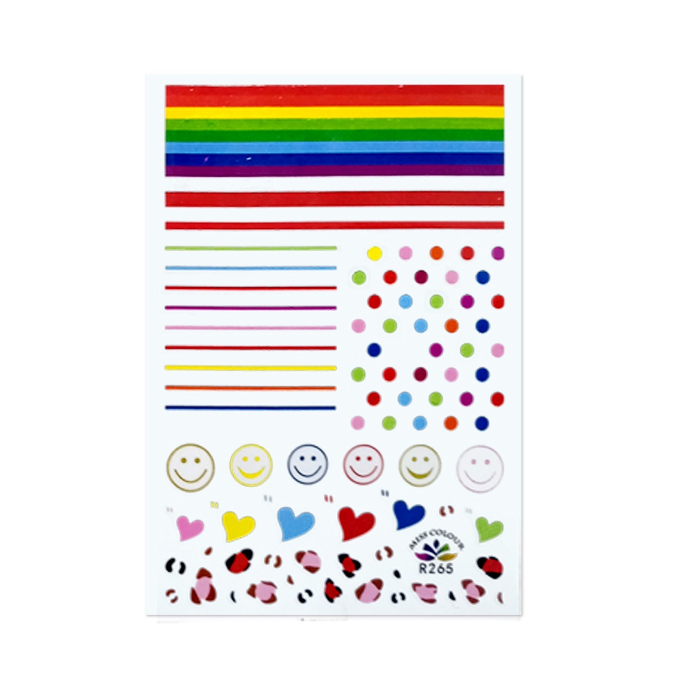 Sticker dán móng cao cấp nhiều mẫu phong cách Hàn Quốc A229 Warm&amp;Cute