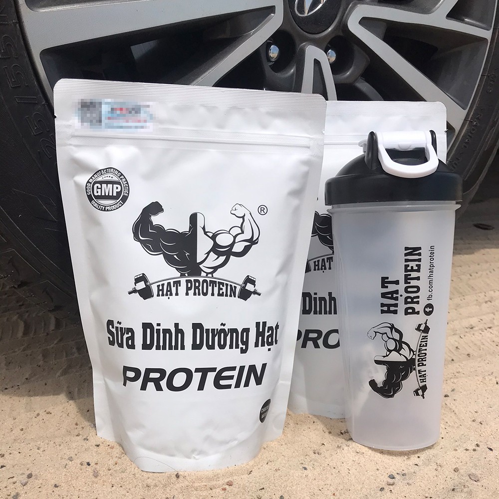 COMBO 2 túi Sữa Tăng cân Tăng cơ Protein - Gym + Tăng bình lắc Shaker 700ml