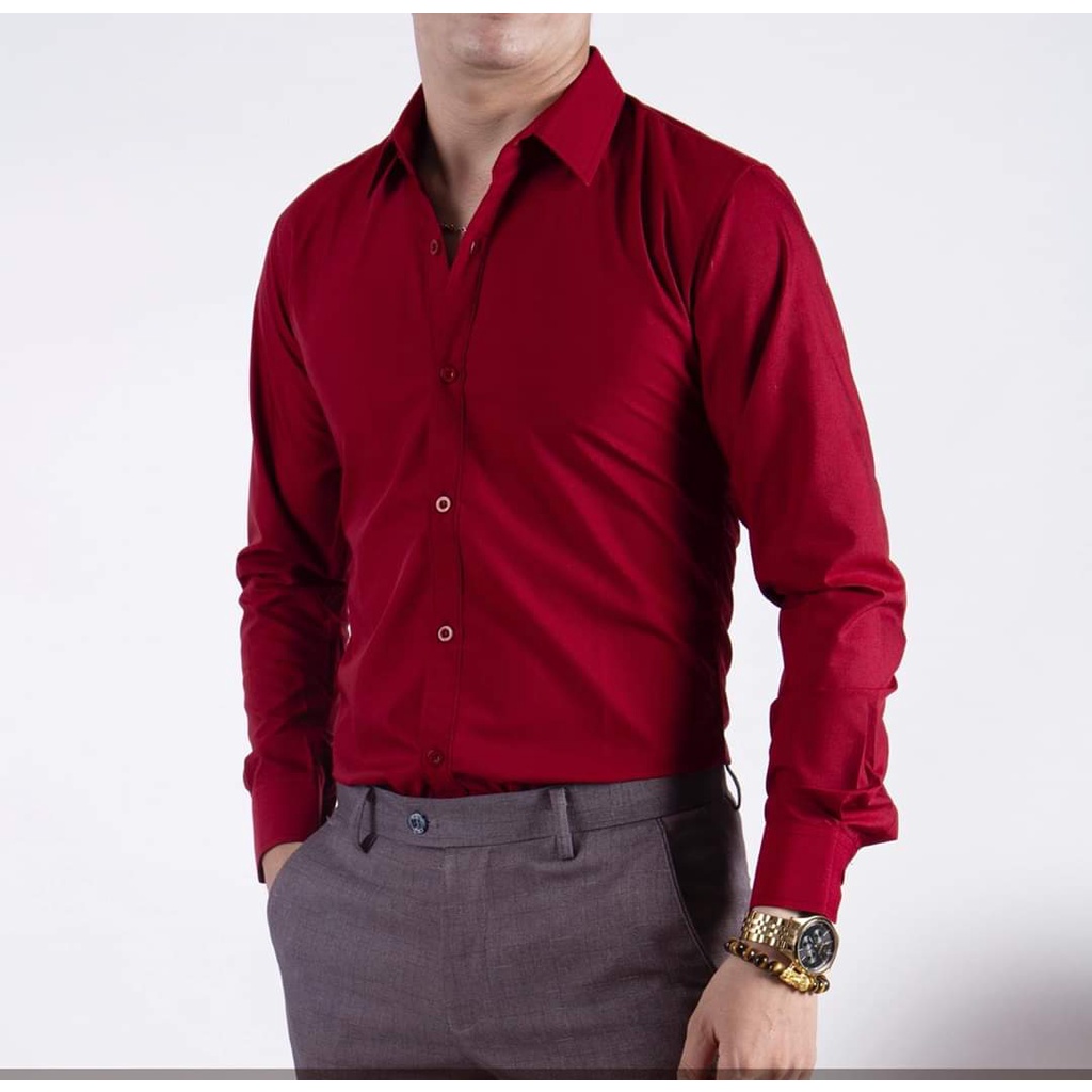 ÁO SƠ MI NAM CÔNG SỞ - CHẤY LỤA DÀY - HÀNG MAY KỸ GẤP HỘP - CHUẨN PHOM DÁNG | BigBuy360 - bigbuy360.vn