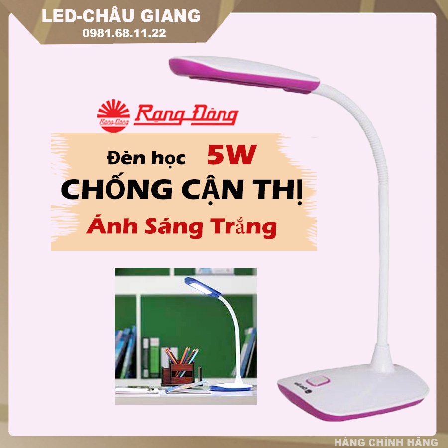 Đèn học Rạng Đông bóng Led chống cận thị để bàn-6W LED Cảm ứng điều chỉnh độ sáng-Model;RD-RL-20.V2