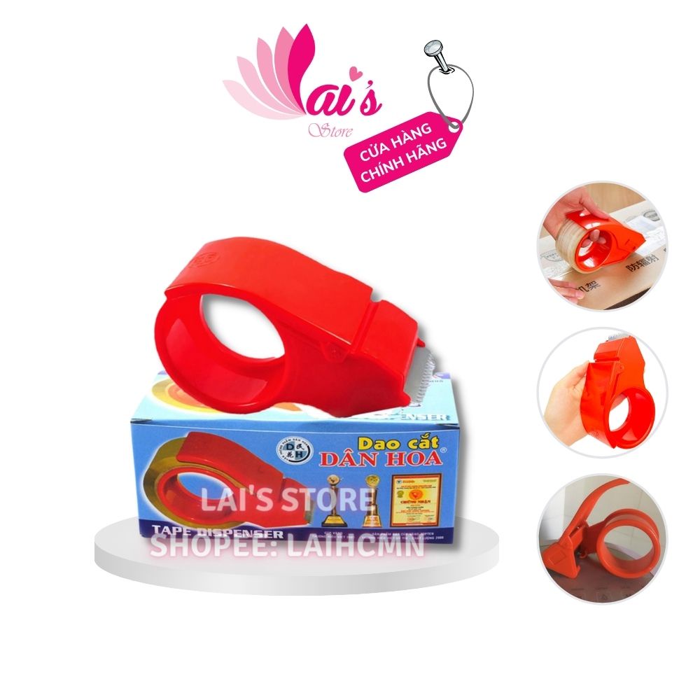 Dao Cắt Băng Keo 5F Nhựa Dân Hoa Lại 100 Yard, 200 Yard, 0.5kg, Cắt Keo Cầm Tay, Gọn Nhẹ, Đóng Gói Bao Bì - LAI'S STORE