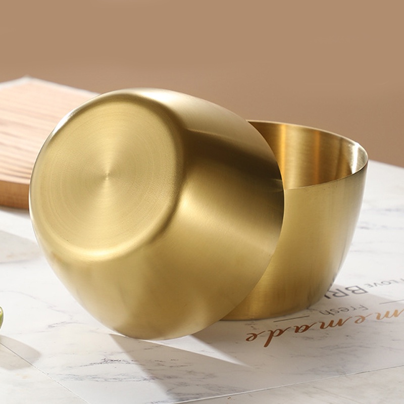 Bát Ăn Salad Bằng Thép Không Gỉ Phong Cách Hàn Quốc