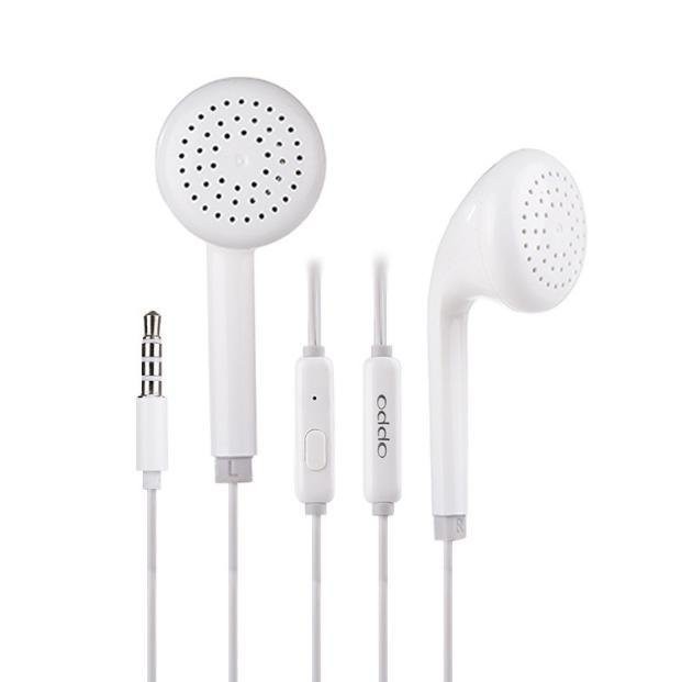 Tai nghe có dây OPPO thiết kế dạng Earbud thoải mái khi đeo, jack cắm tai nghe 3.5mm, âm thanh tốt, âm bass mạnh và sâu