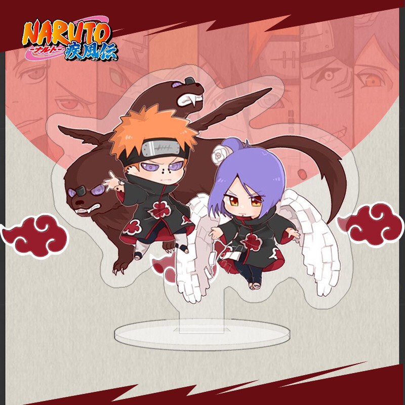 Standee mini AKATSUKI - NARUTO anime chibi xinh xắn dễ thương trang trí trưng bày