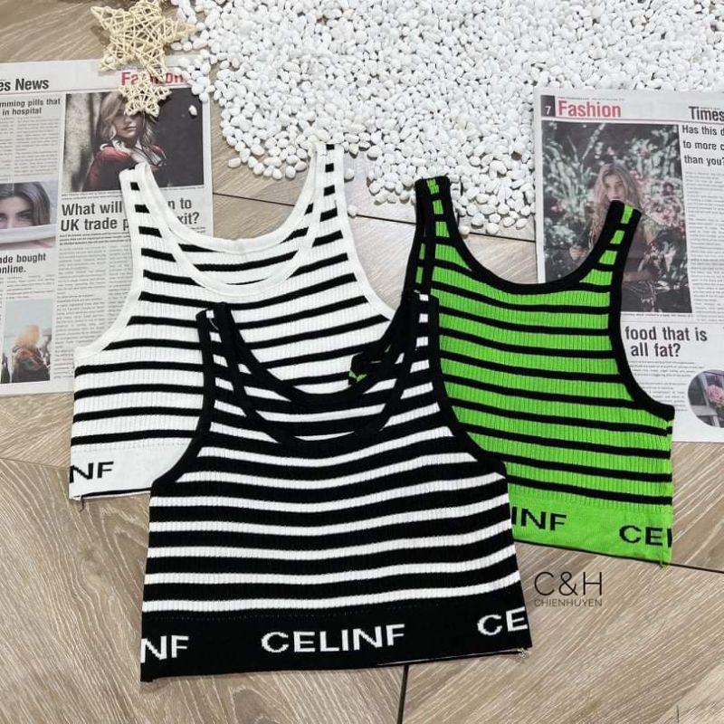 Áo ba lỗ croptop hàng QC