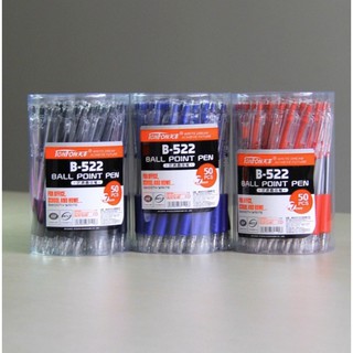 Bút bi tenfon b-522 mực xanh, đen, đỏ
