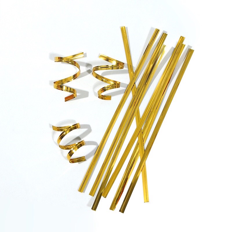 Dây kẽm buộc túi kẹo mút, kem, bánh 8cm