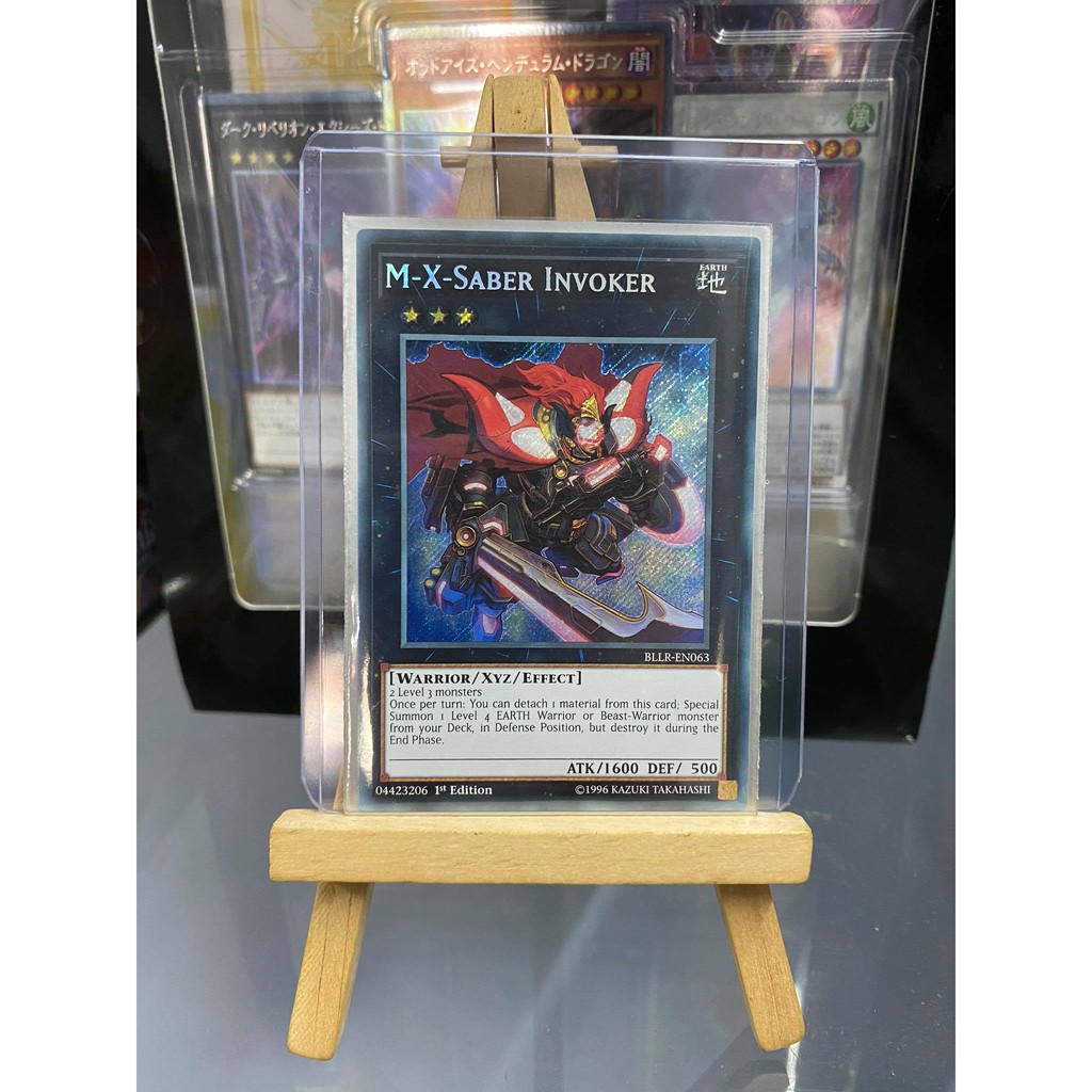 [ Dưa Hấu Yugioh ] Lá bài thẻ bài M-X-Saber Invoker – Secret Rare - Tặng bọc bài nhựa bảo quản