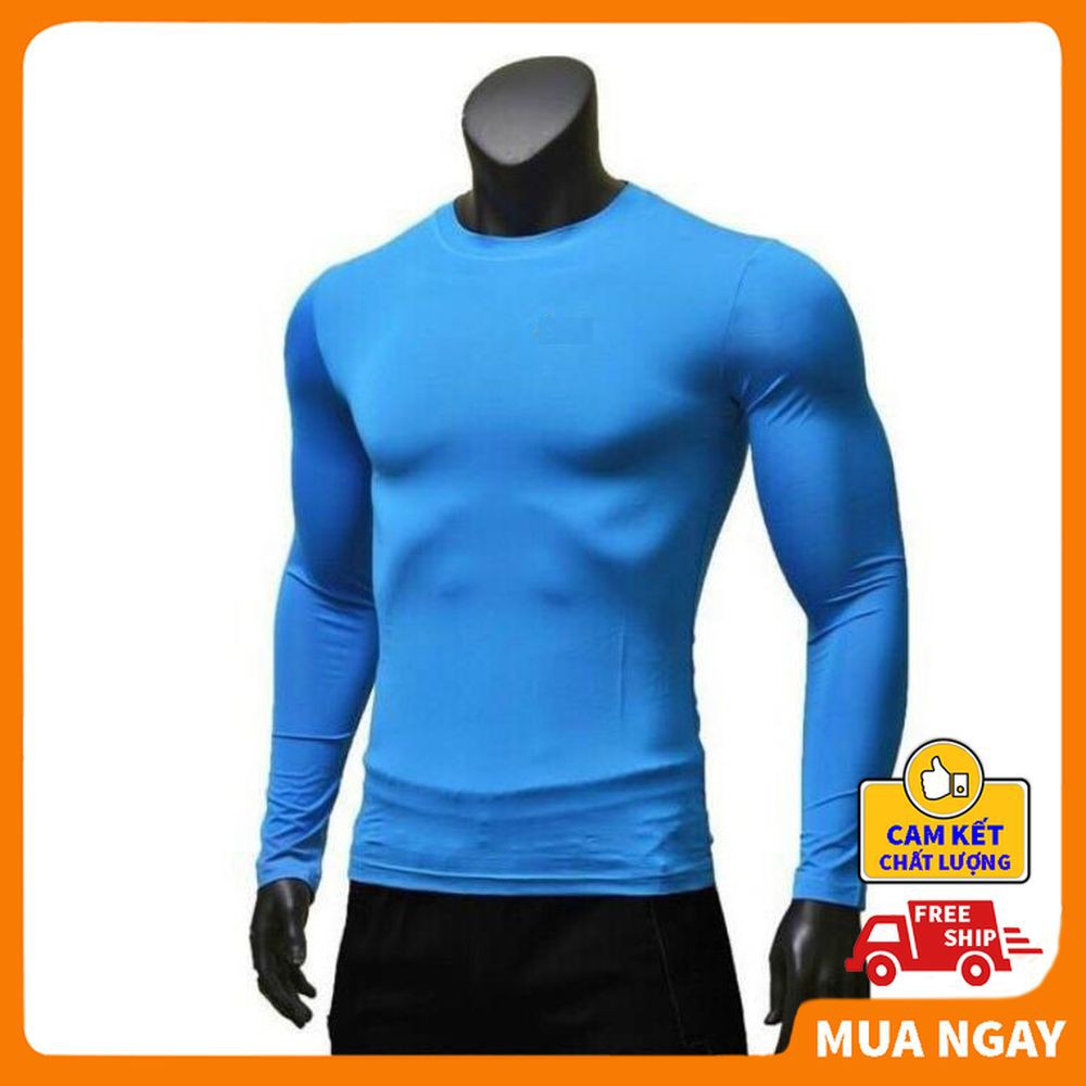 Áo thun giữ nhiệt nam body co dãn bốn chiều tập gym giá rẻ ❤️ FREESHIP ❤️ áo đấu giữ nhiệt bóng đá ấm áp giá rẻ