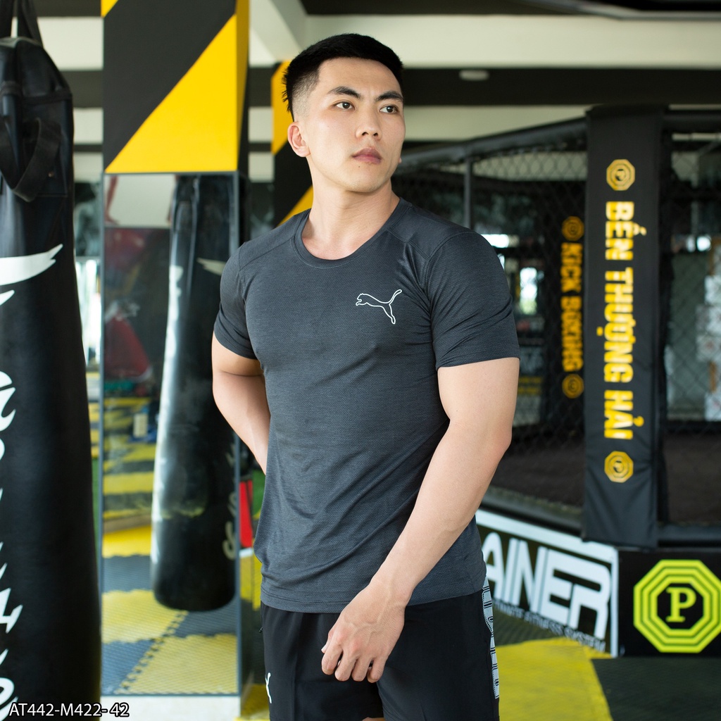 ÁO THUN THỂ THAO PU.MA  AT442 - THỜI TRANG NAM VNXK