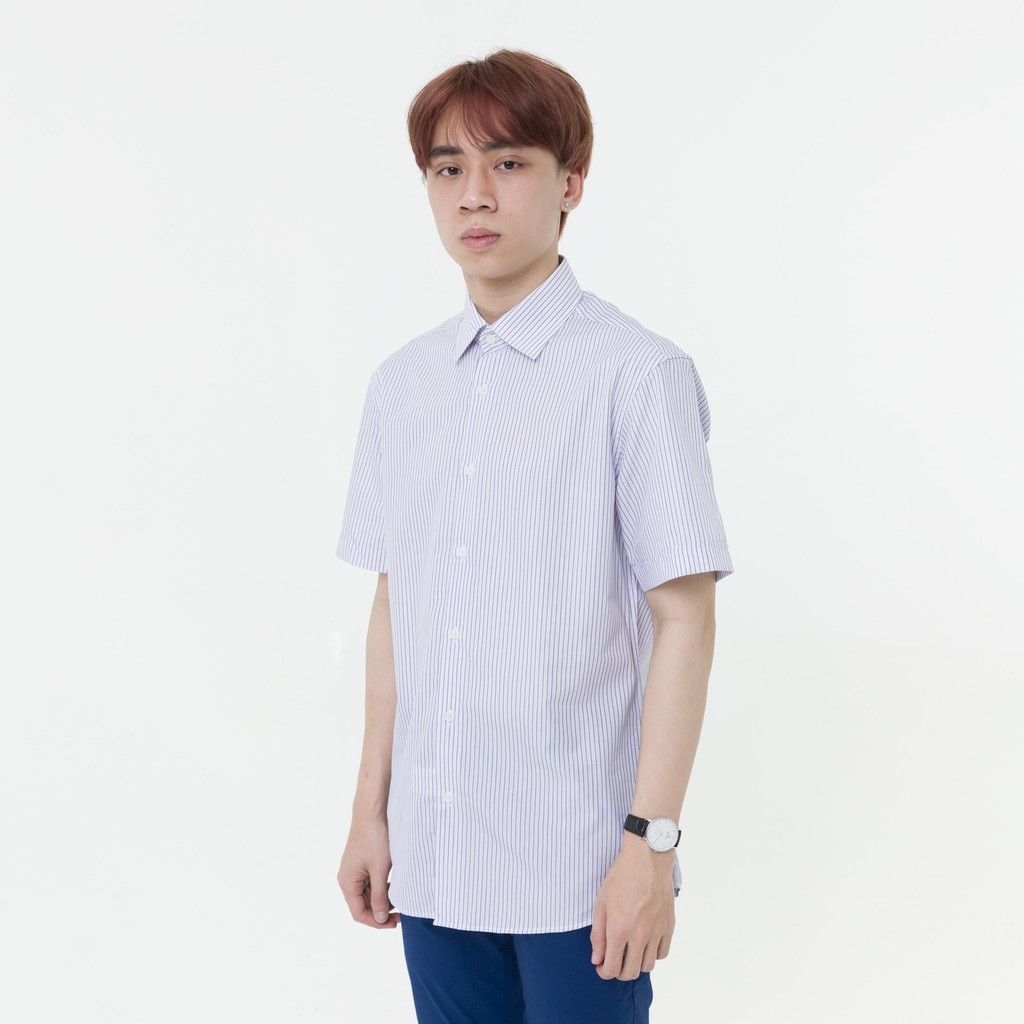 Áo Sơ Mi Nam Tay Ngắn Họa Tiết The Shirts Studio Hàn Quốc TD11S2716 -Size 95