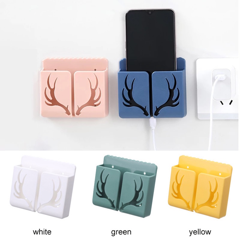 Hộp đựng điều khiển từ xa/điện thoại họa tiết sừng hươu nhiều màu không đục lỗ