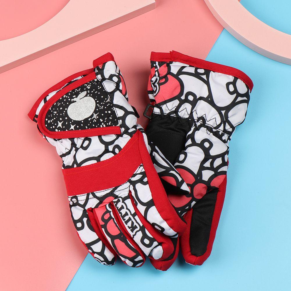 Găng Tay Dày Giữ Ấm Mùa Đông Thời Trang Dành Cho Trẻ Em Chơi Trượt Tuyết