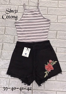 Short giãn thêu bigsize 60-90kg