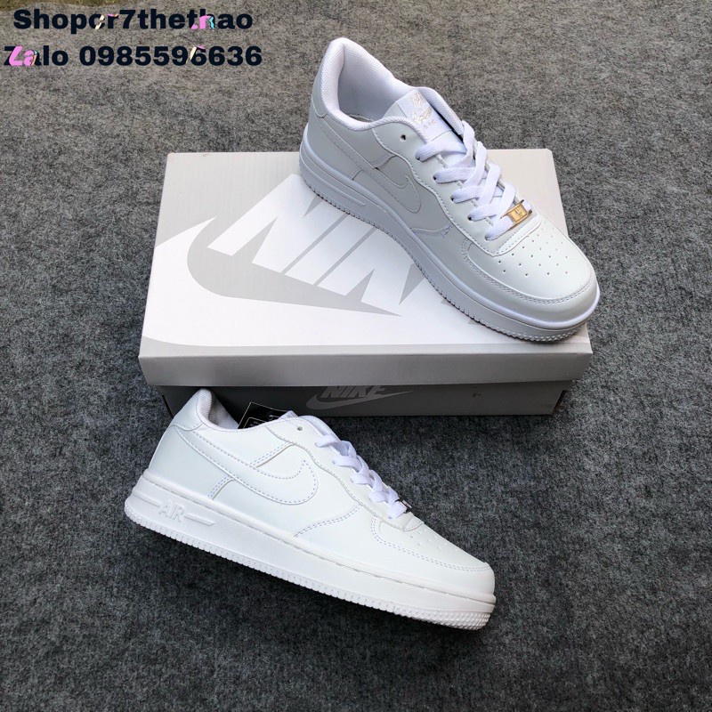 Giày thể thao nam nữ - Giày Air Force Sneaker AF1 cao cấp full bill box JD phong cách trẻ trung, đế tăng chiều cao D15