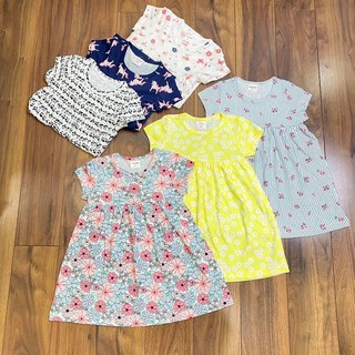 Váy thun ngắn tay VNXK bé gái