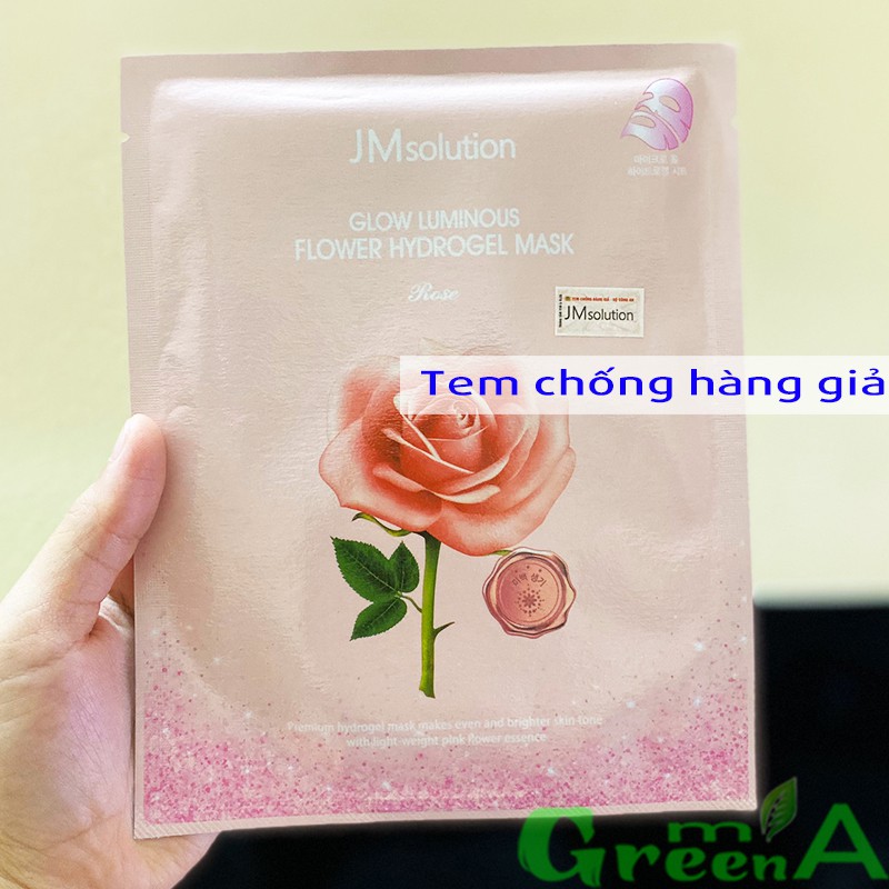 Mặt Nạ JMSolution Jelly Thạch Hoa Hồng [MIẾNG LẺ] Cấp Ẩm JM Solution Glow Luminous Flower Hydrogel Mask Rose 30g