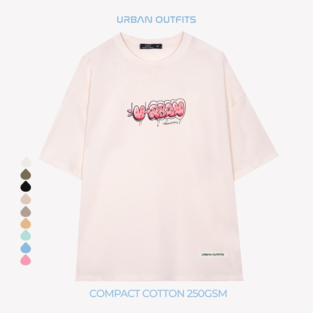 Áo Thun Tay Lỡ Form Rộng URBAN OUTFITS  ATO110 Local Brand In URBAN Color Pop ver 2.0 Vải 100% Compact Cotton 250GSM