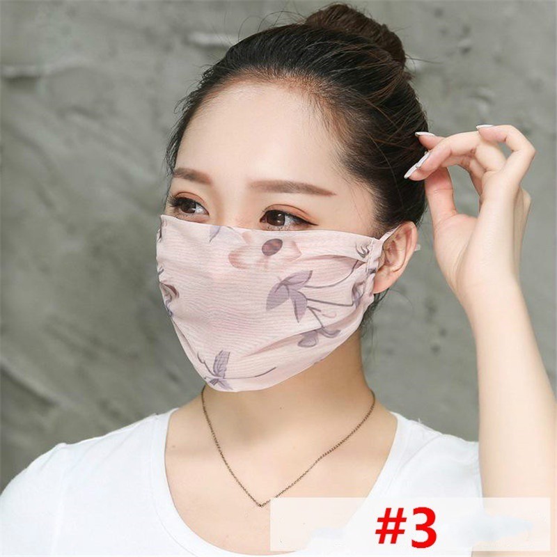 Khẩu Trang Chống Bụi Thoáng Khí Họa Tiết Hoa Cao Cấp