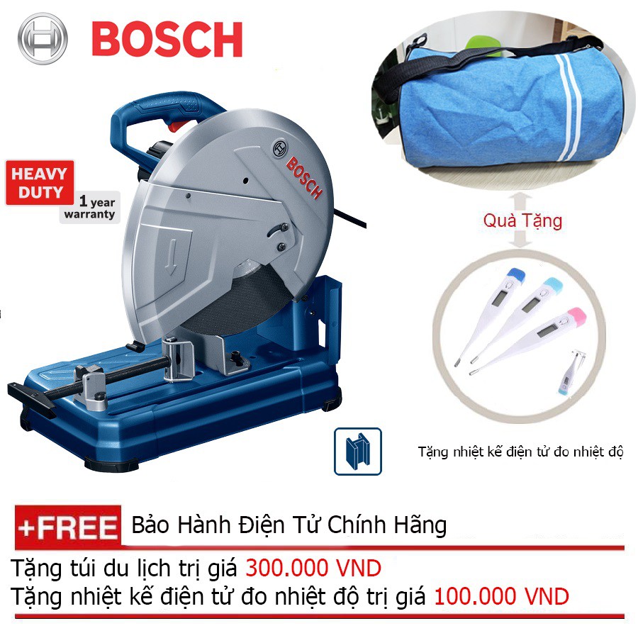 Máy cắt sắt Bosch GCO 14-24 + Quà tặng áo mưa