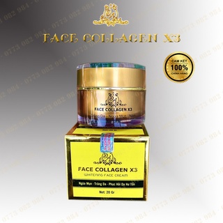 Kem Face Collagen X3 Đông Anh 20gr [Hàng Công Ty] Giúp Da Trắng Sáng, Mịn Màng, Ngừa Mụn, Phục Hồi Da Hư Tổn