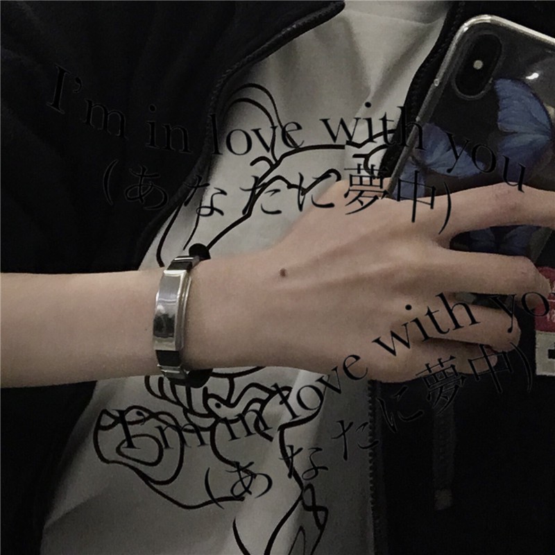 Vòng Tay Thép Titan B832 Cá Tính Cho Cặp Đôi