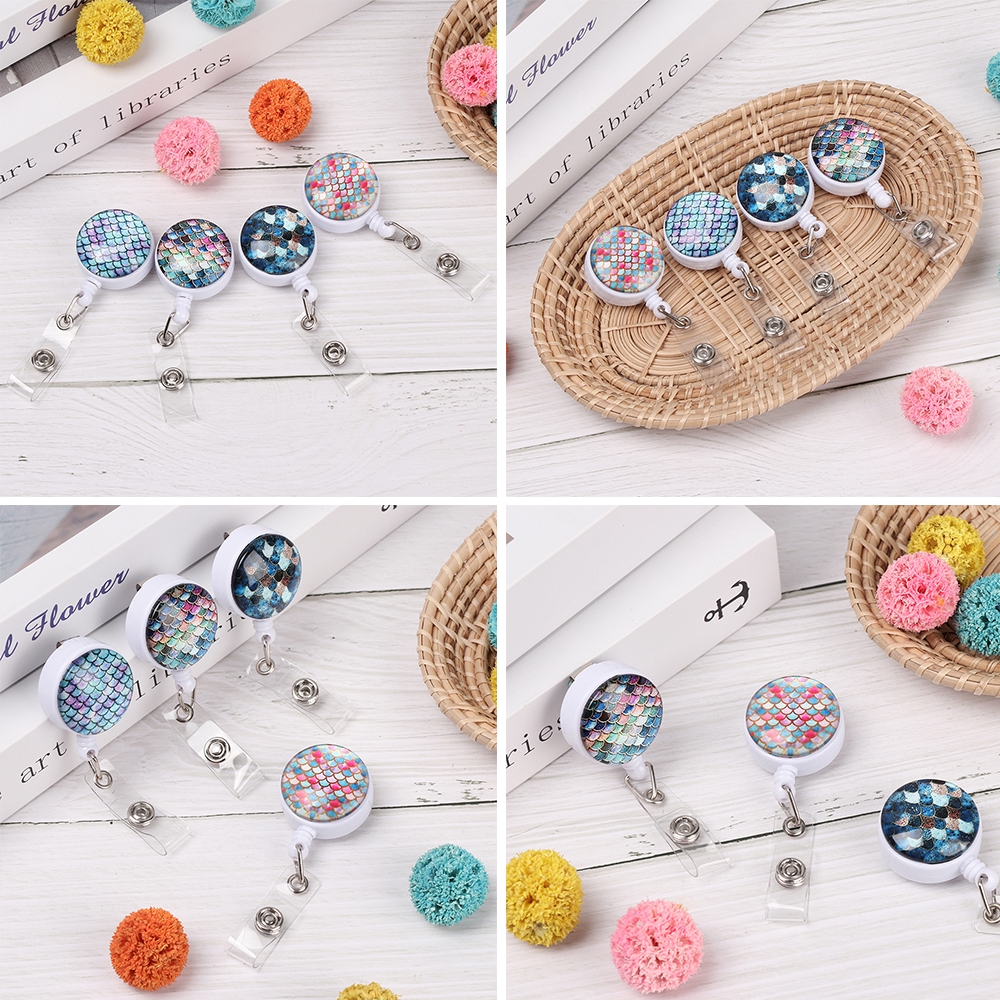 1 Móc Kẹp Giữ Thẻ ID Chống Thất Lạc Tiện Dụng Giá Đỡ