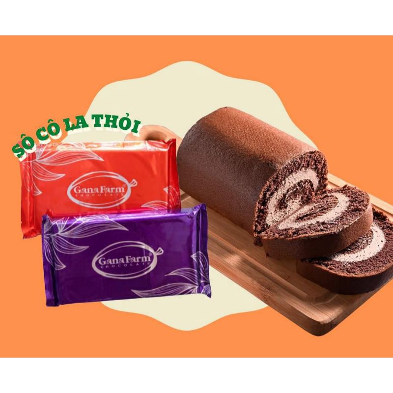 Socola đen khối 1KG có vị đắng, ngọt dịu, phủ bánh hay làm nhân, nhúng trái cây hoặc trang trí bánh các loại