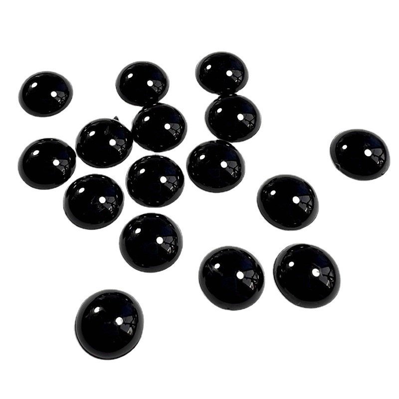 Set 100 Mắt Nhựa Màu Đen 4-12mm Cho Búp Bê / Gấu Bông