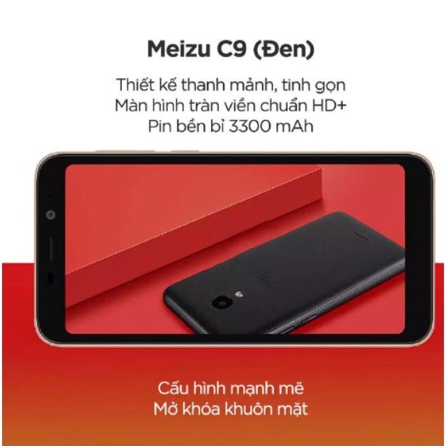 Điện Thoại Meizu C9 Ram 2GB Rom 16GB - Hàng Chính Hãng